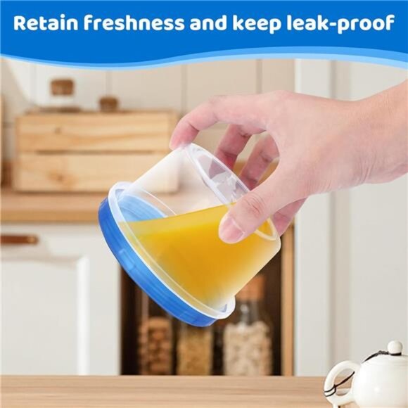 Freezer Storage Containers 10 Pack 16 Oz Airtight Stackable Meal Prep Food - Picture 6 of 8